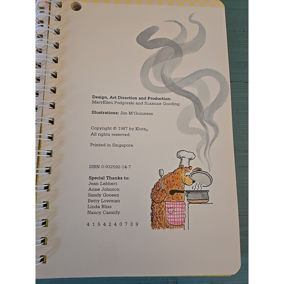 Vintage 1987 Kids Cooking A Very Slightly Messy Cookbook Recipes Cook Book Vtg - Picture 5 of 9